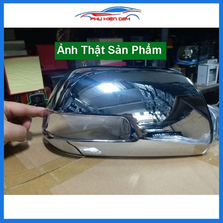 Ốp gương Innova 2006-2007-2008-2009-2010-2011-2012-2013-2014-2015 hở đèn mạ crom bảo vệ chống trầy xe