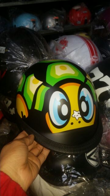 Nón mũ bảo hiểm Đua ngựa dáng PoLo tem Rùa thời trang