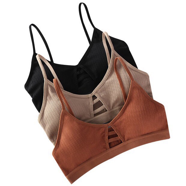 (Siêu rẻ) Áo lót bra đệm mỏng không gọng chất đẹp freesize