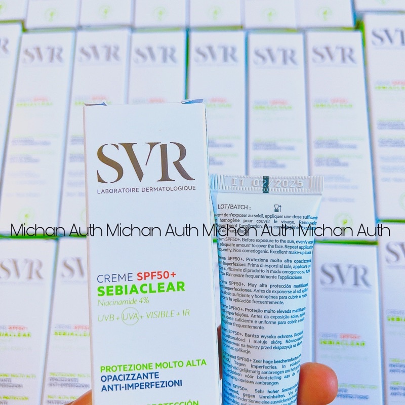 Kem Chống Nắng SVR Làm Giảm Mụn, Không Bóng Nhờn 40ml Sebiaclear Crème SPF50