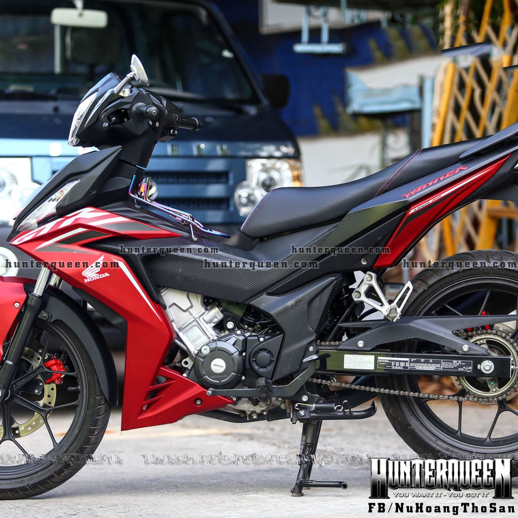 Tem rời in UV cao cấp, dán xe Winner V1 màu đỏ. Mẫu GTR đơn giản. Decal chống nước, không bay màu, bong tróc