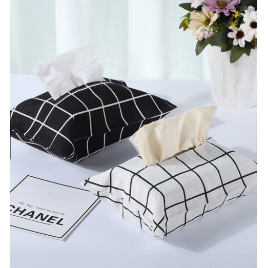 Túi vải đựng giấy ăn họa tiết dễ thương
