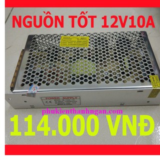Nguồn tổ ong 12V 10A - nguồn tập trung chuyên dùng cho camera và đèn led