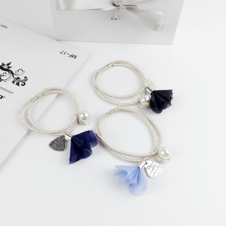 dây cột tóc hoa rơi nhỏ hàn quốc