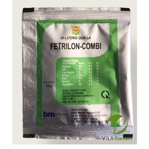 Phân Bón Lá Vi Lượng Fetrilon Combi (2.5gr), Phân bón lá trung vi lượng nhập khẩu châu âu