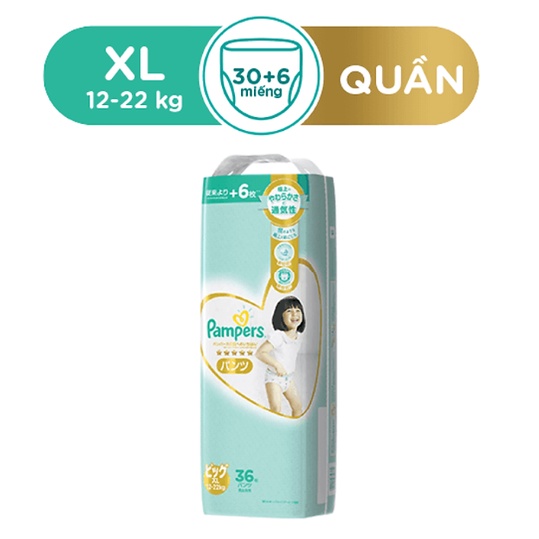 Tã Quần Pampers Cao Cấp Nhật Bản XL36 (12 - 22kg)