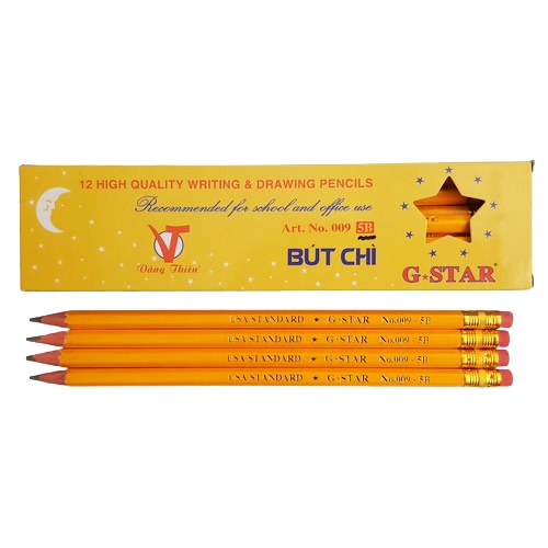 Bút chì chuốt Gstar No.009 2B 3B 4B 5B 6B Bút chì gỗ