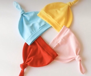 MŨ COTTON CHO BÉ TRAI/GÁI KIỂU THẮT NÚT