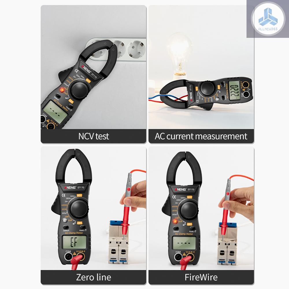 Đồng Hồ Vạn Năng Kỹ Thuật Số Thông Minh ANENG ST170 Đếm 1999 AC DC AC Có Đèn LED Hiển Thị