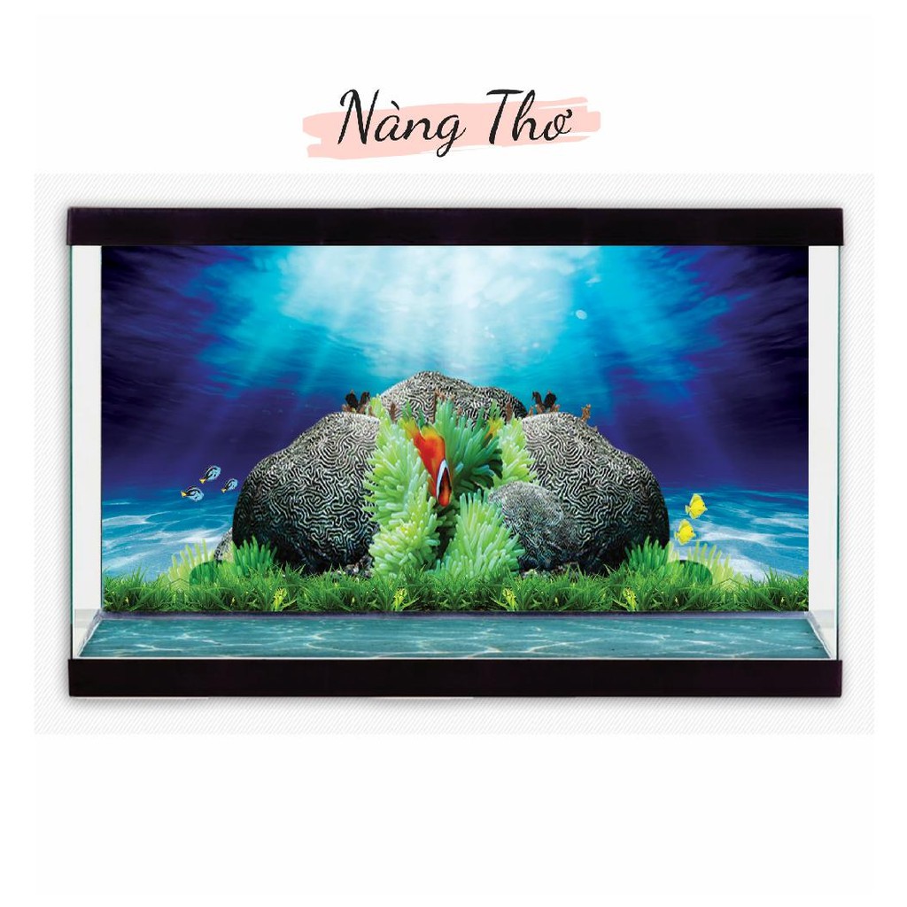 TRANH DECAL DÁN HỒ CÁ NHIỀU KÍCH THƯỚC_THIẾT KẾ NÀNG THƠ