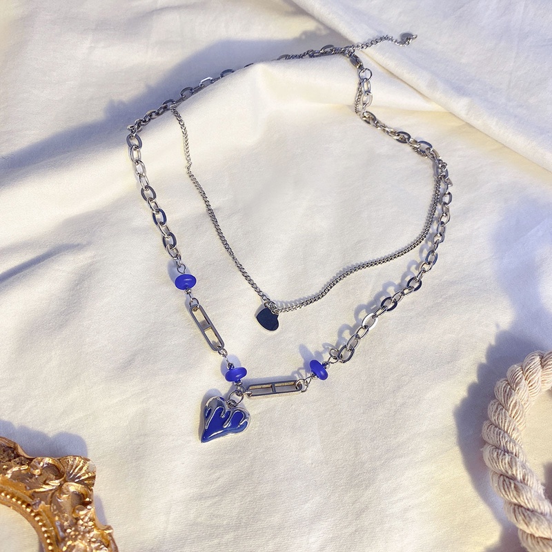 Vòng cổ hợp kim mặt hình trái tim xinh xắn hợp thời trang dành cho nữ