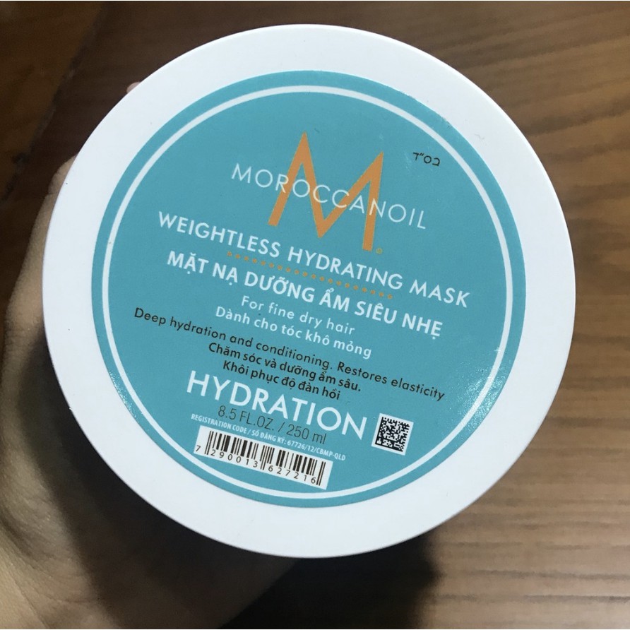 Dầu hấp dưỡng ẩm siêu nhẹ Weightless Hydrating Mask Moroccanoil 500ml