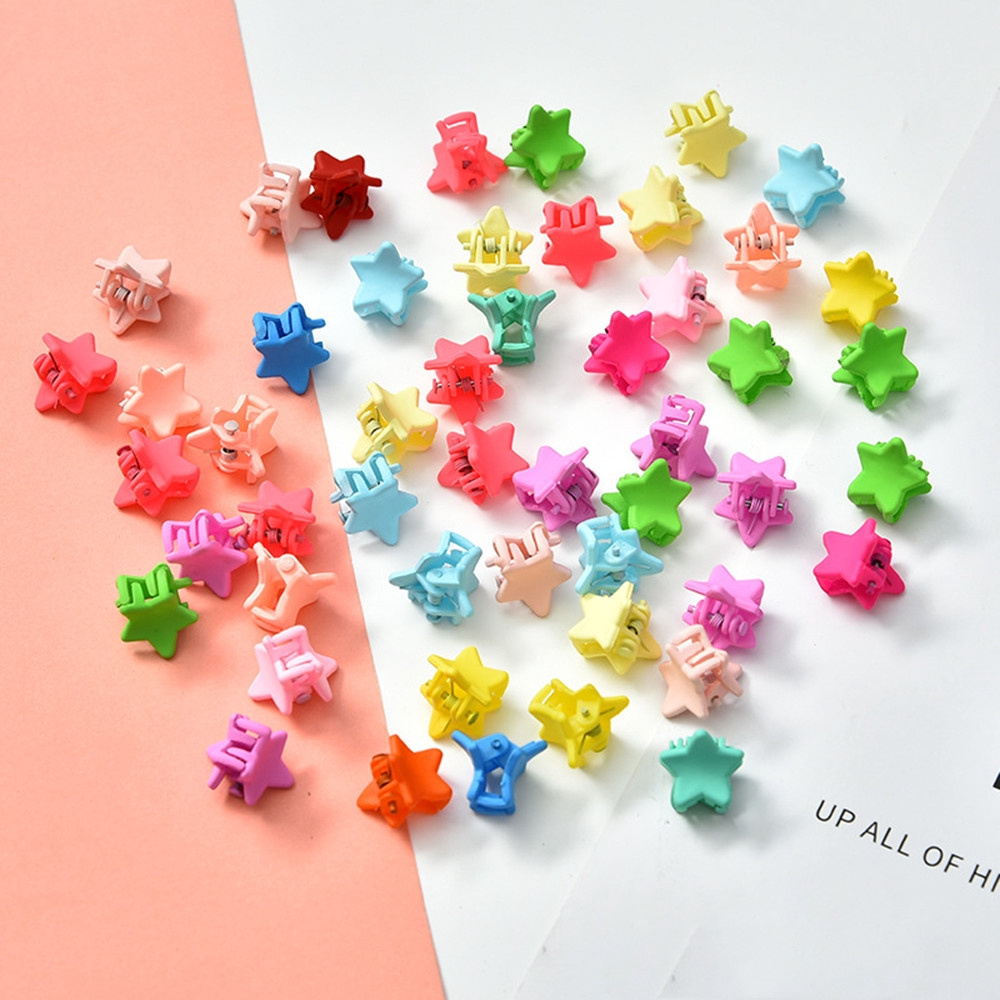Set 30 kẹp tóc kiểu ngôi sao 3D dễ thương dành cho nữ