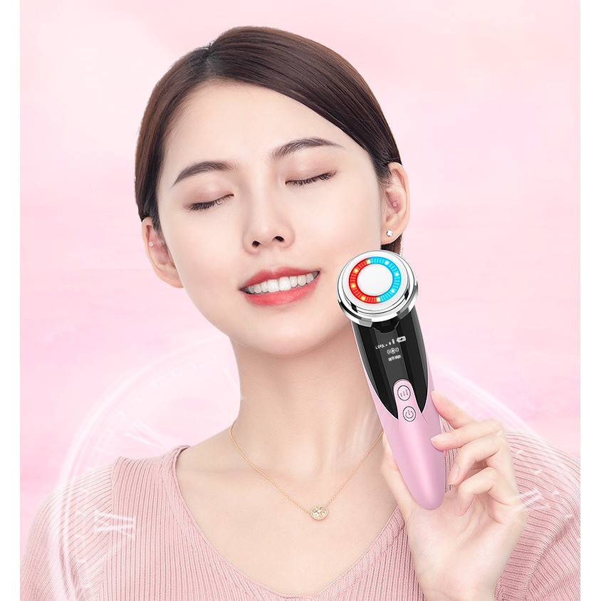 Máy Massage Mặt  Cầm Tay Với 5 Chế Độ Chăm Sóc Da Mặt Làm Đẹp, Trẻ Hóa Da, Loại Bỏ Nếp Nhăn Cao Cấp