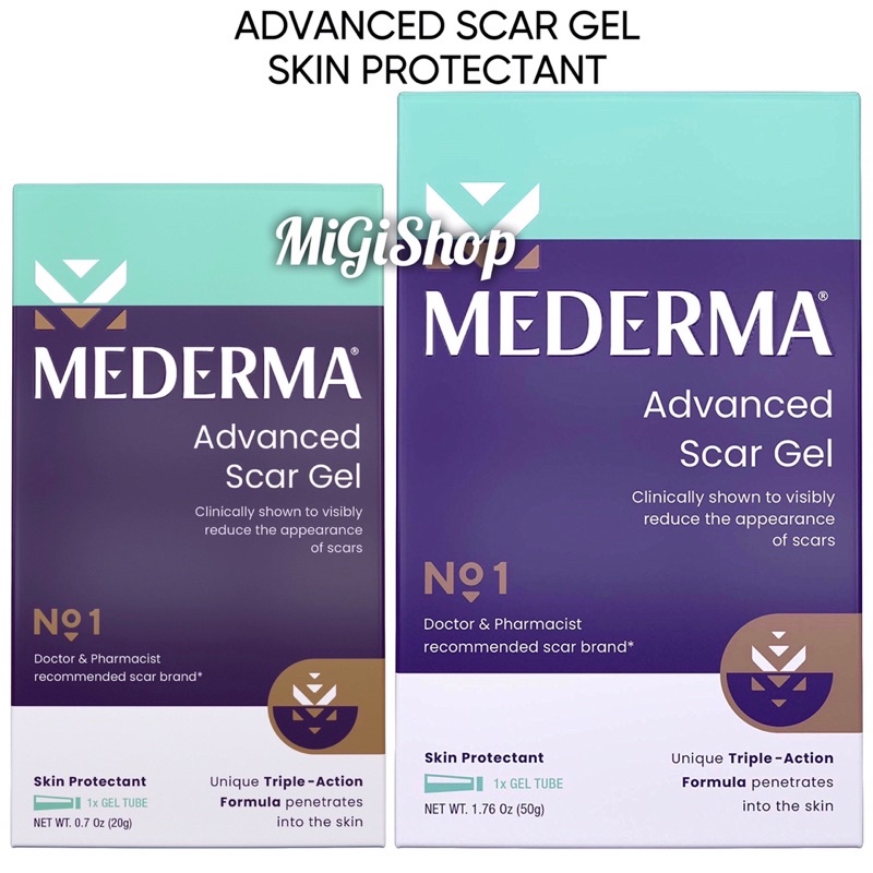 Gel Làm Mờ Sẹo Mederma Advanced Scar Gel Skin Protectant