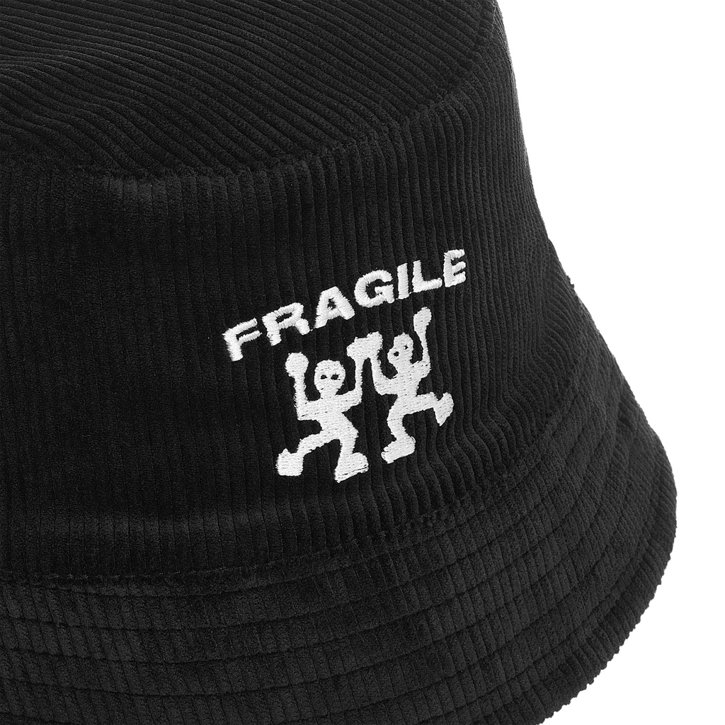 'Fragile' Bucket Hat / Black