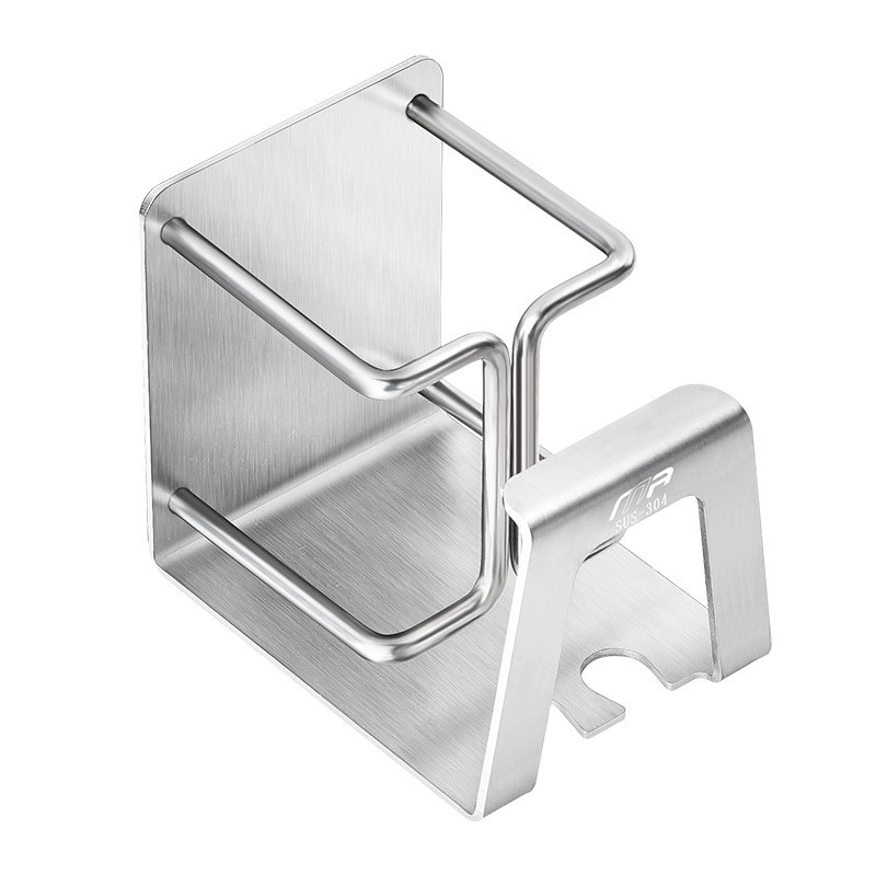 ( SHINRAI ) Kệ Bàn Chải Đánh Răng ,Kệ Kem Đánh Răng, Kệ Để Cốc Đánh Răng Nhà Tắm  Inox 304 Phay Xước Cao Cấp Dán Tường