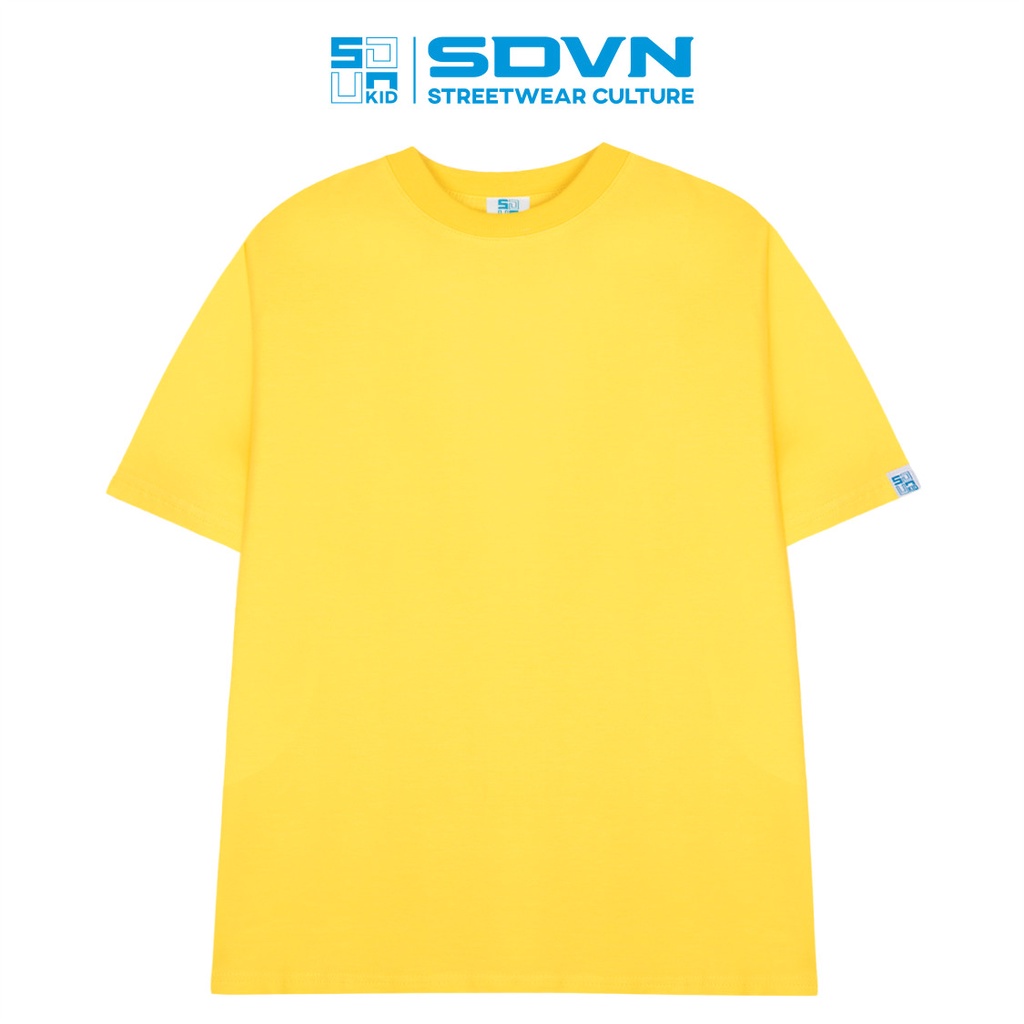 Áo Thun Trơn Trẻ Em - Cotton 100% Unisex form rộng Local Brand SDVN