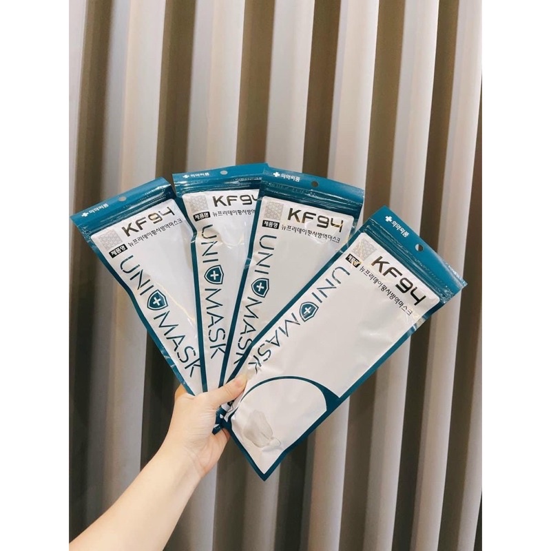 Khẩu trang 4 Lớp KF94 UNI MASK Chống Bụi Mịn Và Kháng Khuẩn Hàng Cao Cấp Hàn Quốc