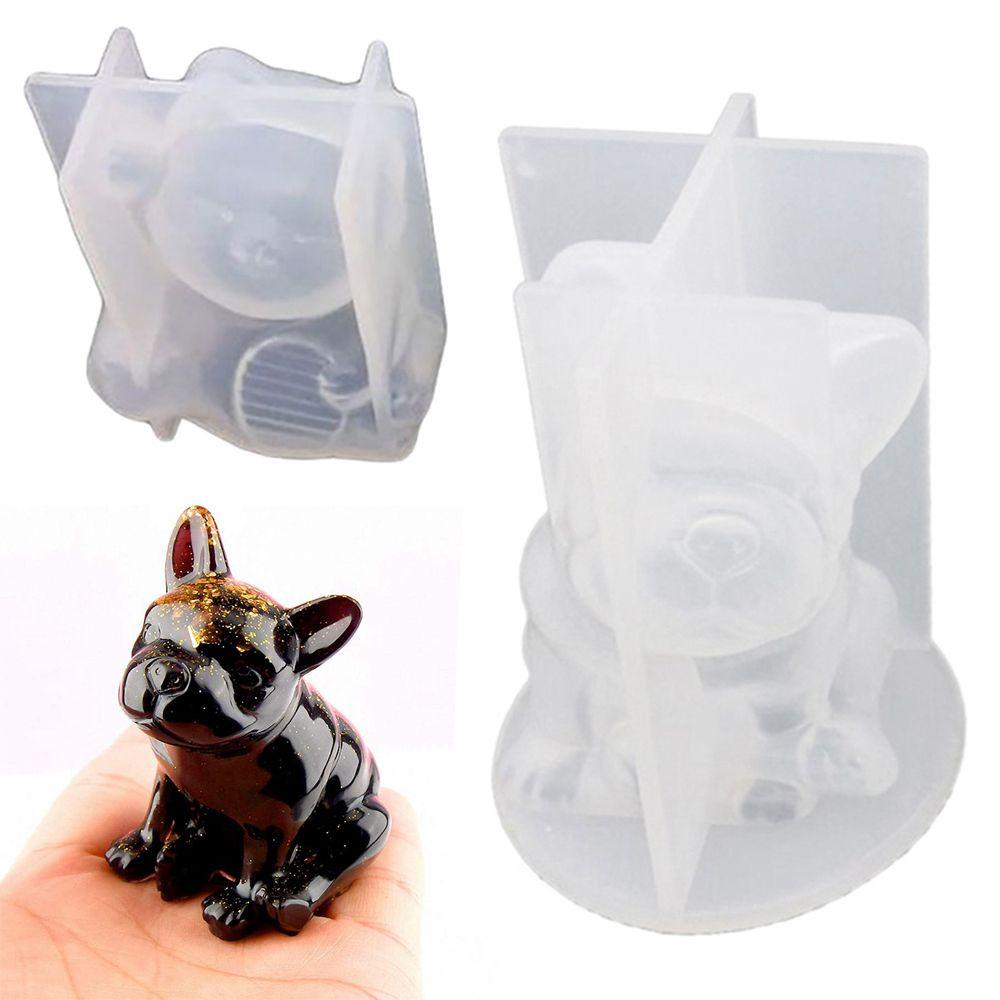 Khuôn Làm Bánh Xà Phòng Hình Chó Bull 3D Bằng Nhựa Resin