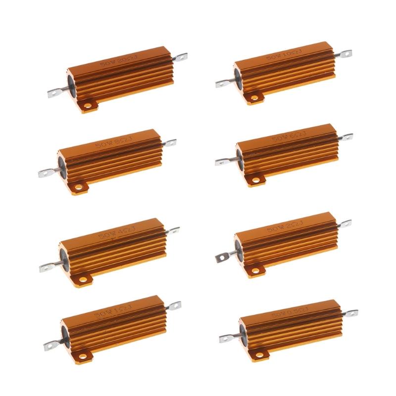 Điện trở nhôm 50W 0.5/ 1/ 2/ 4/ 6/ 8/ 10/ 20 Ohm