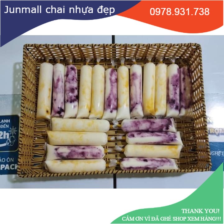500gram làm sữa chua, túi làm kem