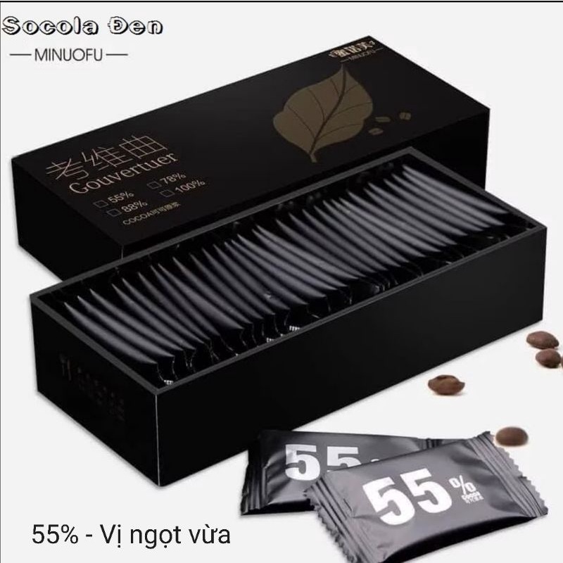 🍫 Socola đen nguyên chất 100% 78% 55% 🍫 Chocolate ăn kiêng giảm cân ❤️ FREESHIP ❤️ [ngon - bổ - rẻ]