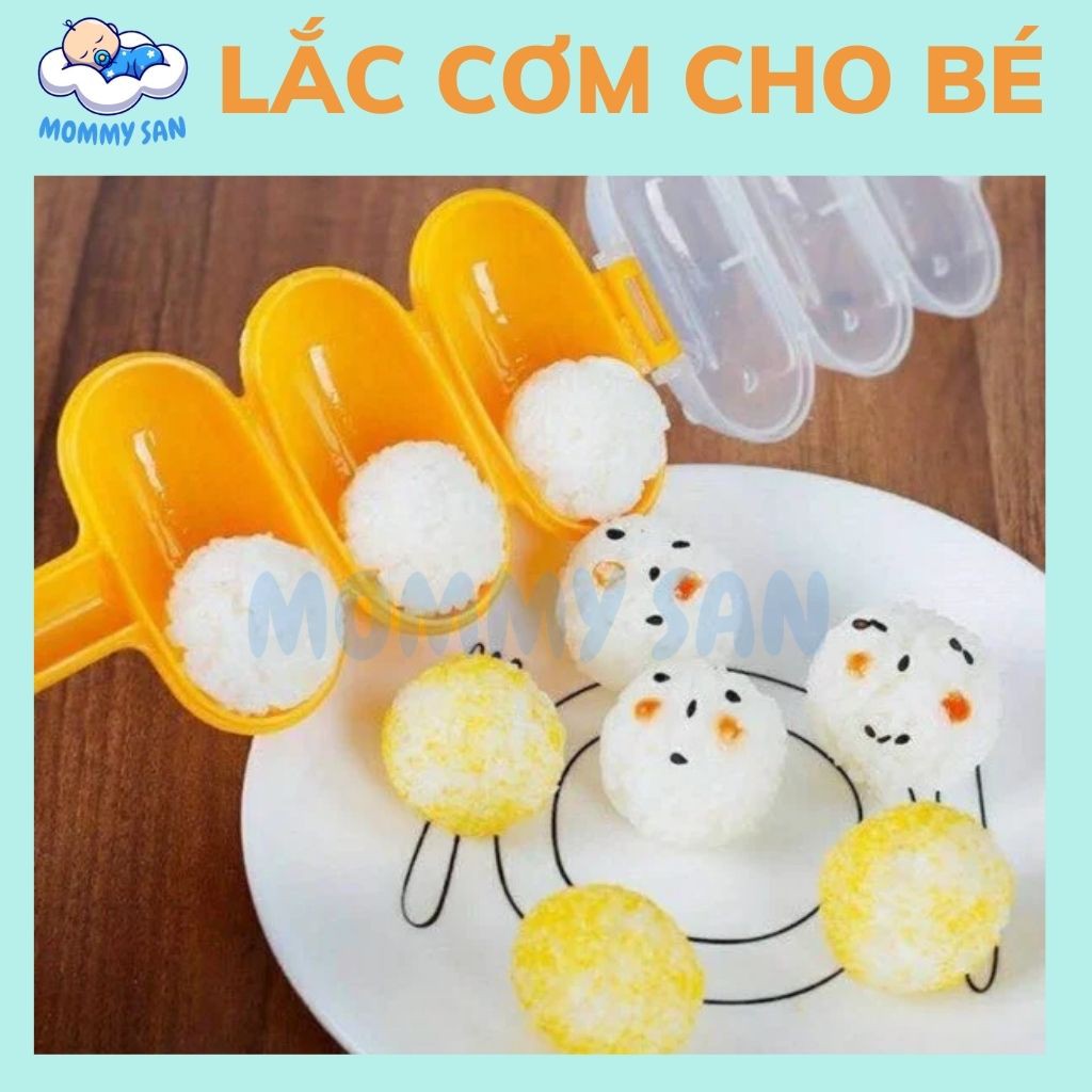 Bộ khuôn lắc cơm cho bé tạo hình cơm nắm ăn dặm MommySan