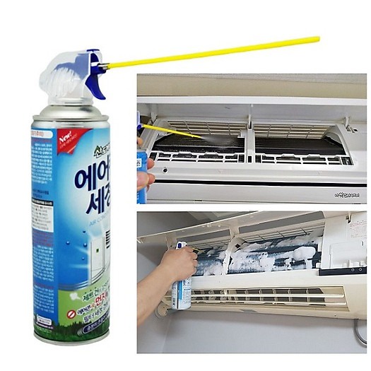 Xịt vệ sinh khử khuẩn điều hòa Asu Earthchem 420ml Nhật Bản kireya