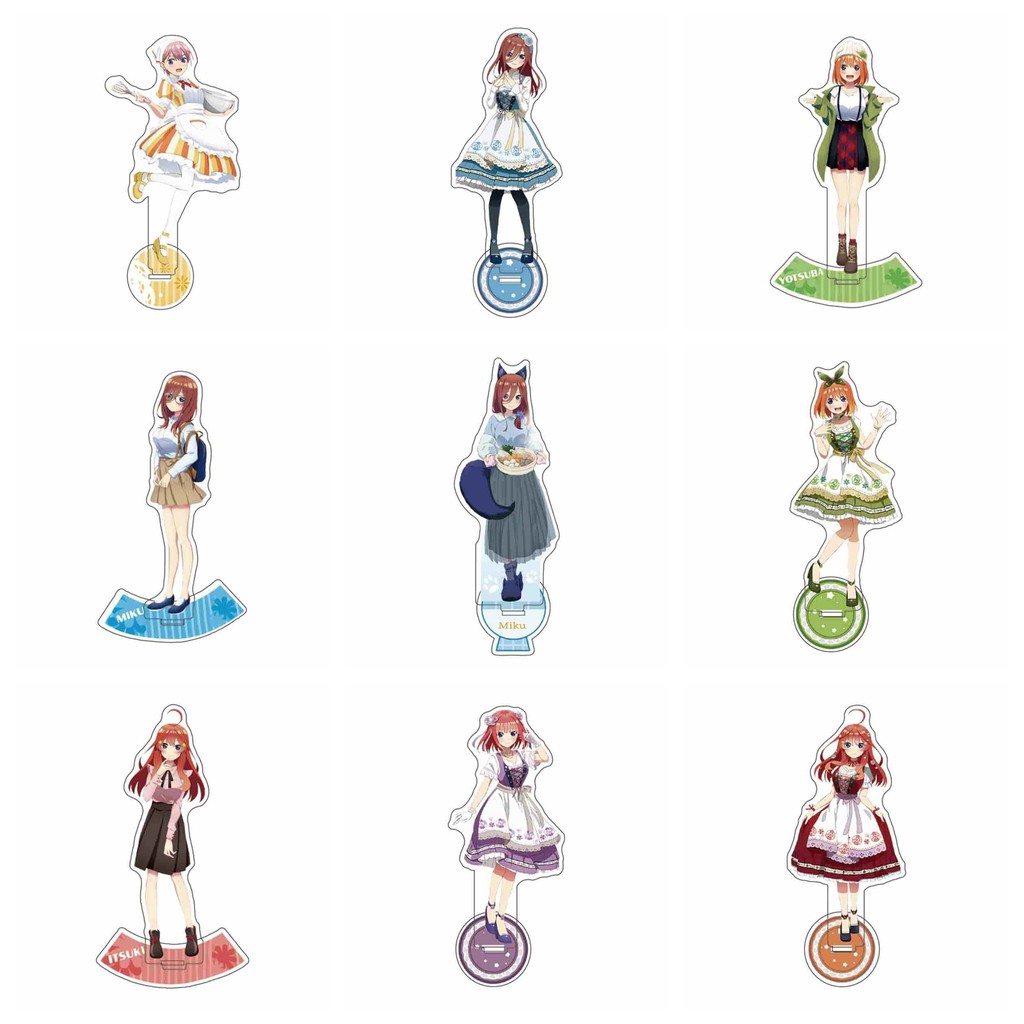 (nhiều mẫu) Standee Nhà có năm nàng dâu tượng acrylic standee anime mica chibi trang trí trưng bày