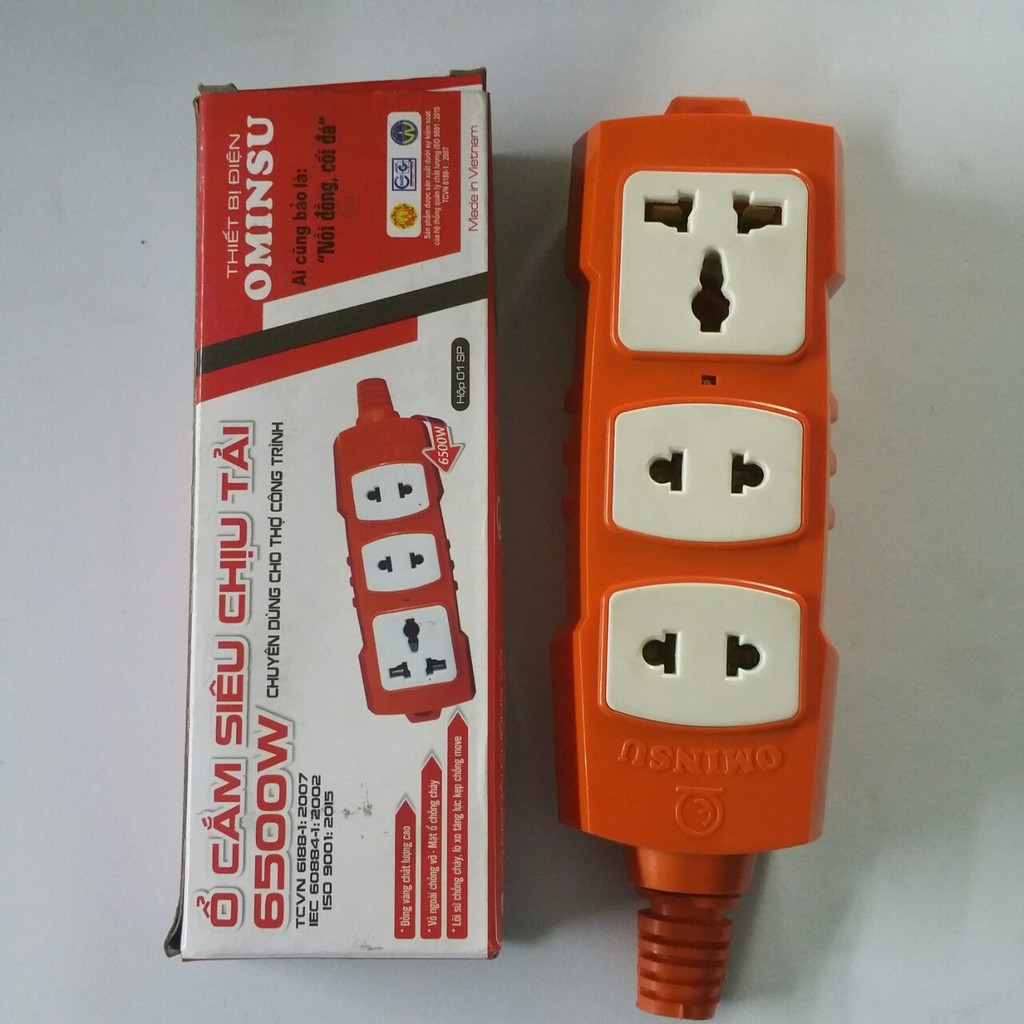 Ổ cắm siêu chịu tải 6500W - OMINSU [Cam kết hàng chính hãng]