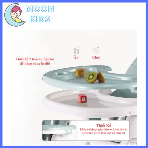 [Có Bánh Xe] Ghế Ăn Dặm Belly BaBy BB105 Full Phụ Kiện Phiên Bản Mới Nhất 2021- Umoo Bản nâng cấp