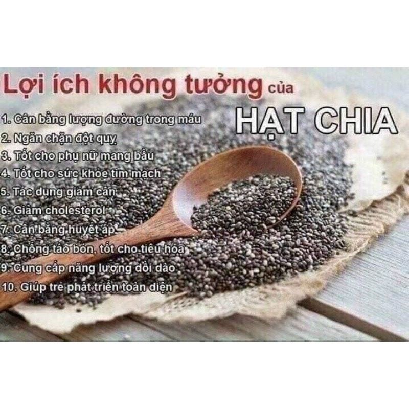 Hạt Chia Đen Úc Túi 500Gram [FREE SHIP]TỪ ĐƠN 50K, [Có Bán Sỉ ] Hàng ngon nhà làm