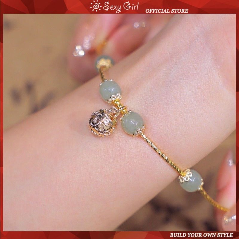 Vòng Đeo Tay Hetian Yufu Tự Nhiên Có Thể Điều Chỉnh Sang Trọng Phong Cách Cổ Điển Quyến Rũ Cho Nữ