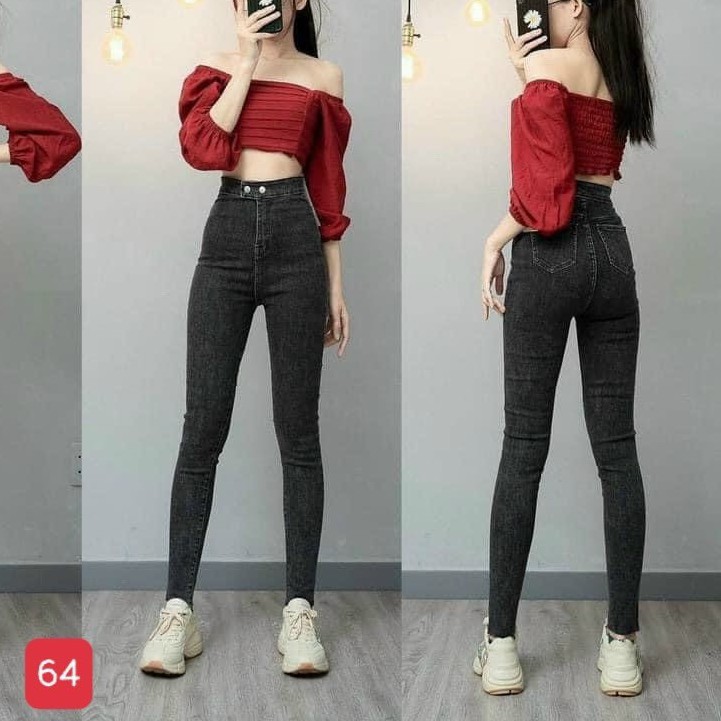 .8 mẫu quần jean nữ 2021 lưng cao, cao cấp chất lượng y hình 100% hàng chuẩn shop jean dày dặn pó co giãn ( ĐC ĐỔI TRẢ )
