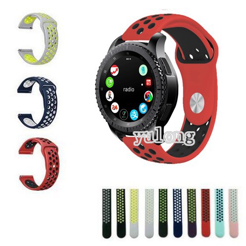 Dây đeo silicon cho đồng hồ thông minh Samsung Gear S3 Frontier S3 Classic