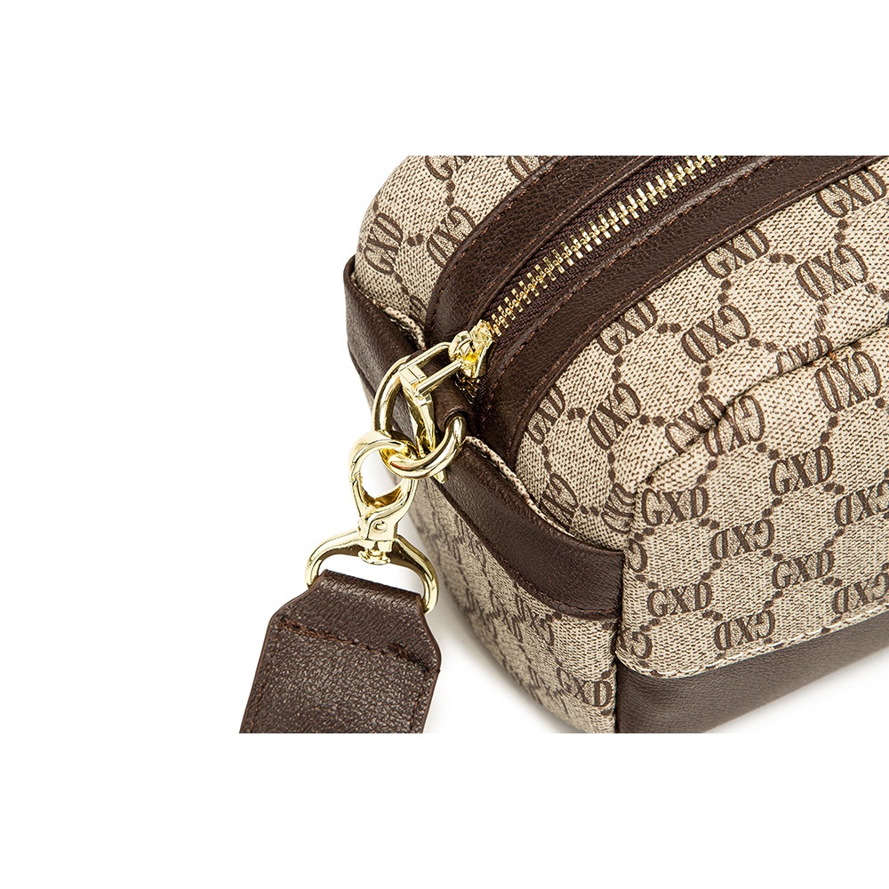 TBAG-Túi Đeo Chéo Da Cao Cấp Nam Nữ, Màu Vàng, Chất Da PU cao cấp, Form Y Hình, Lớp lót Polyester, Chống Thấm Nước