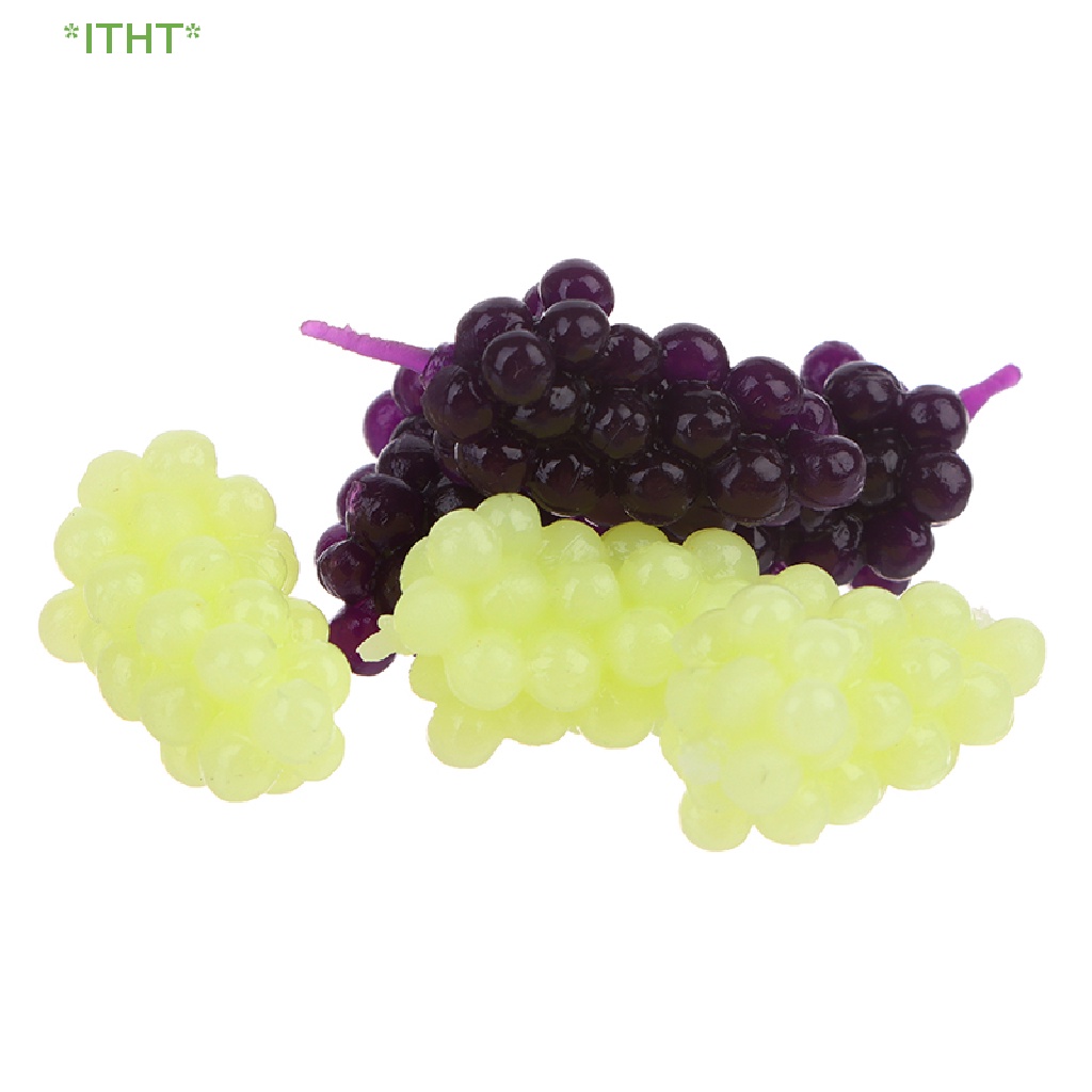 Set 6 Mô Hình Chùm Nho / Xanh Lá Tỷ Lệ 1: 12 Dùng Trang Trí Nhà Búp Bê Mới