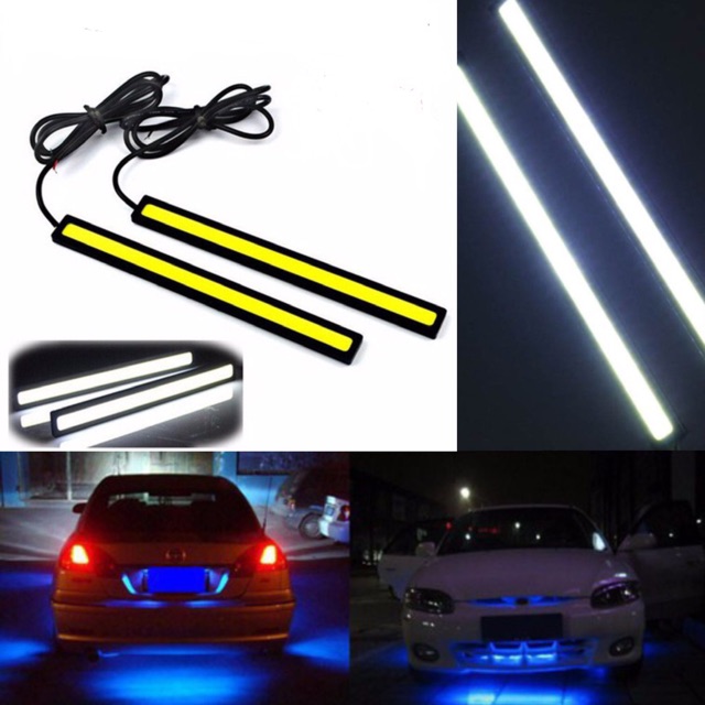 Đèn Led cob pha ban ngày 17cm cho ô tô xe máy - giá 1 cặp