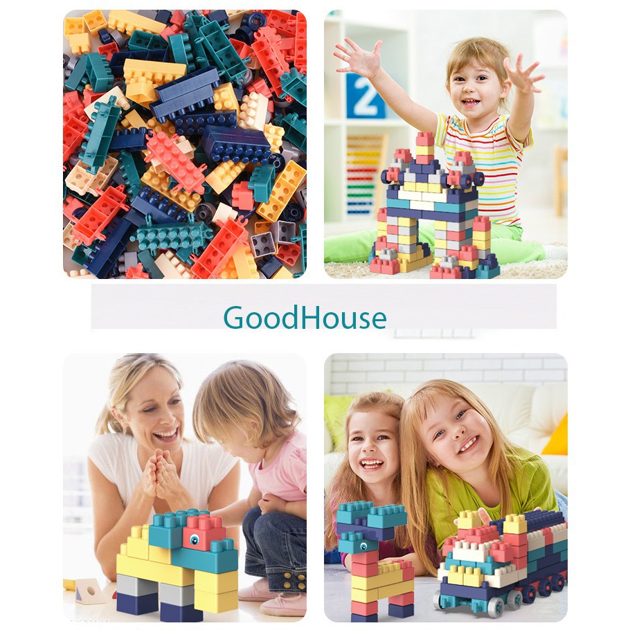 Bộ xếp hình lego chi tiết- Đồ chơi lắp ghép phát triển trẻ toàn diện có phân loại 260ct, 360ct, 520ct