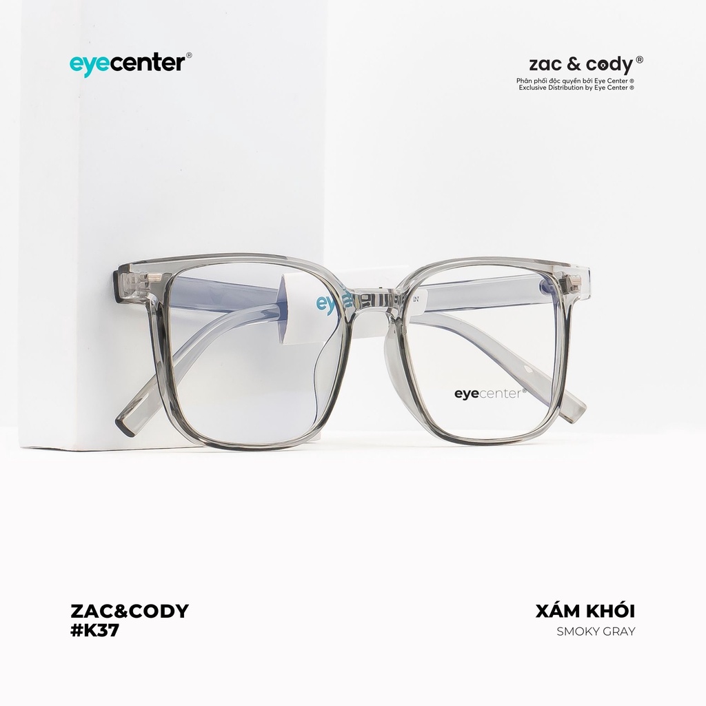 Gọng kính cận nam nữ K37S chính hãng EYECENTER nhựa siêu nhẹ nhập khẩu by Eye Center Vietnam