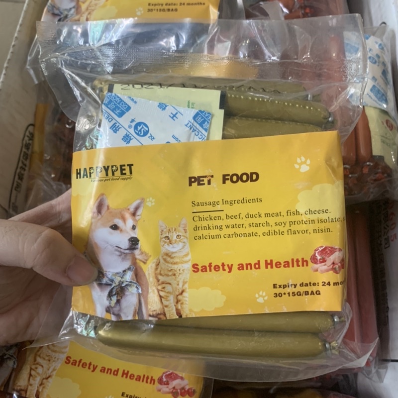 Combo 30 Cây Xúc Xích Cho Chó Mèo - [QUẬN 2] - Thức Ăn Giàu Dinh Dưỡng, Vitamin, Đạm cho Chó Mèo