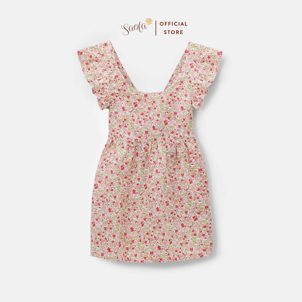 Đầm/ Váy Bé Gái Chất Cotton Thô Họa Tiết Hoa Nhí Xinh Xắn - EDNA DRESS - DRC004 - SAOLA KIDS CLOTHING