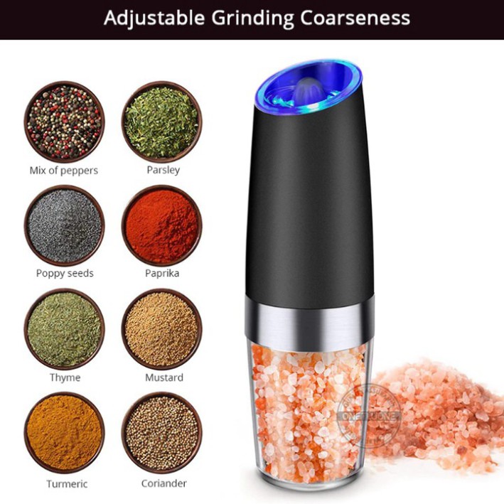Sản Phẩm Máy xay hạt tiêu và gia vị GB-5089. Chất liệu thép không gỉ 201, ABS, Acrylic, lõi Mài gốm. Bảo hành 6 tháng. (
