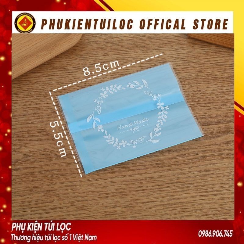 Set 100 Túi đựng bánh cookie/ bánh quy/ trà hoanhiều kích thước- Phukientuiloc.com