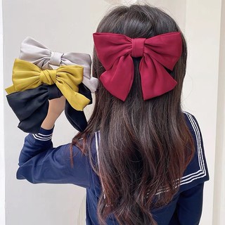 Kẹp tóc nơ lụa bản to phong cách hàn quốc