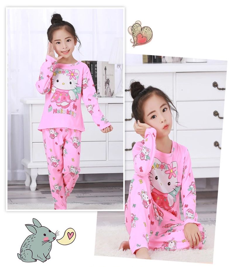 Set Đồ Ngủ Hình Mèo Hello Kitty Xinh Xắn Dành Cho Nữ