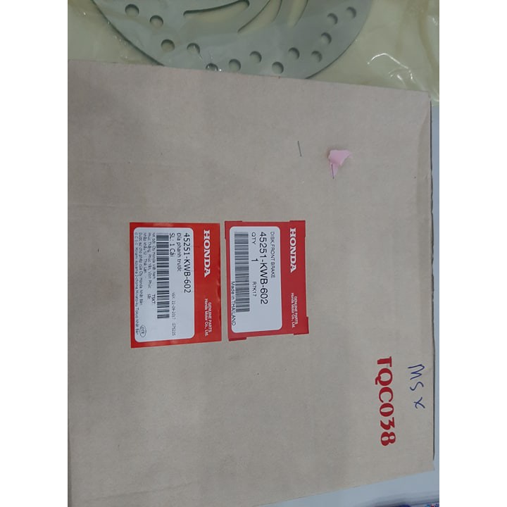 Đĩa phanh trước MSX 125 HONDA chính hiệu