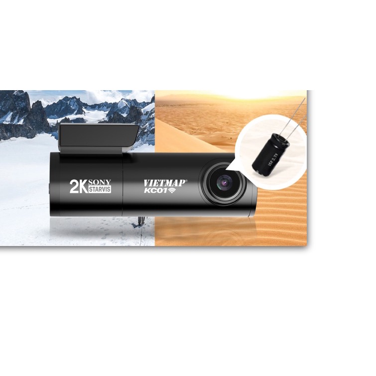 VIETMAP KC01-camera hành trình trước sau, Kết Nối Wifi-quay phim, cam sau full HD Tặng Thẻ Nhớ 32gb Chính hãng | BigBuy360 - bigbuy360.vn