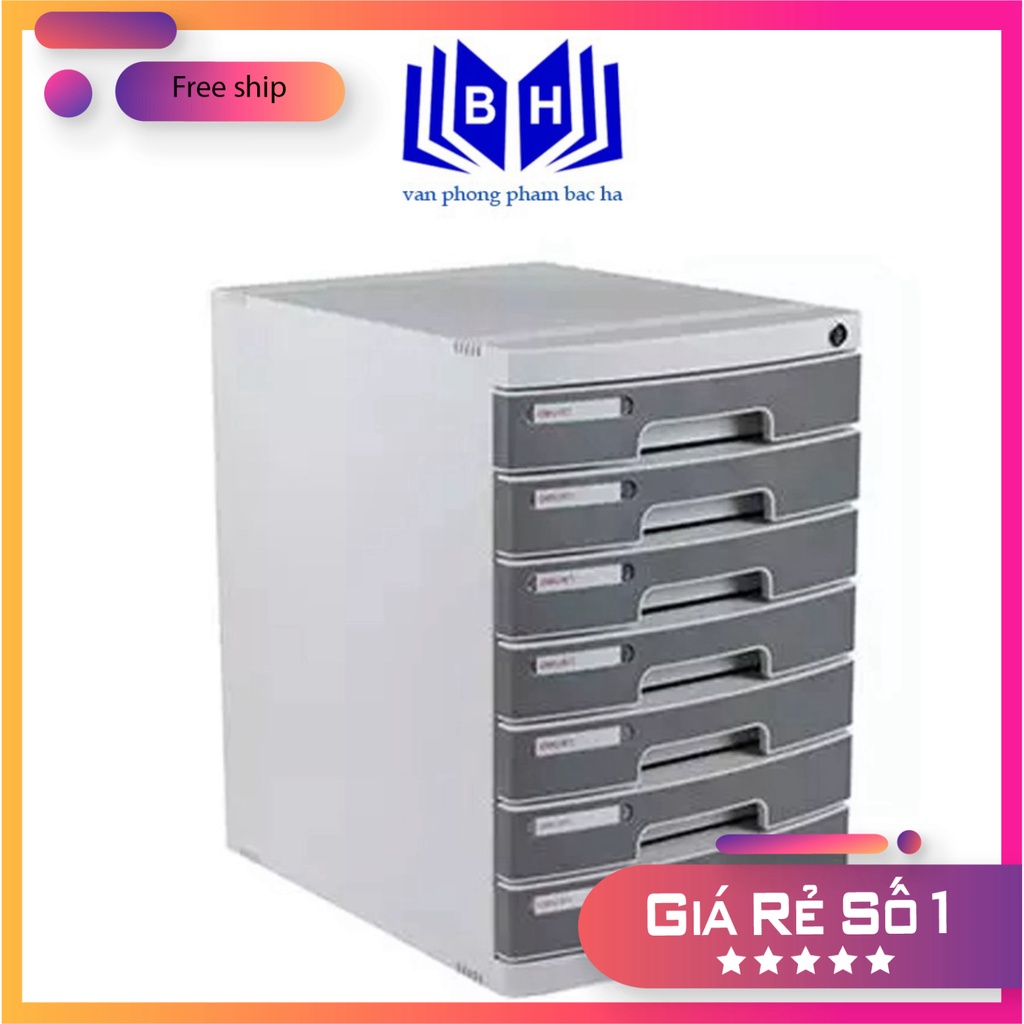 T ủ tư liệu 7 Ngăn trí anh giá khá mềm 8877 Có Khóa bảo mật thông tin Giúp sách vở giấy tờ củ